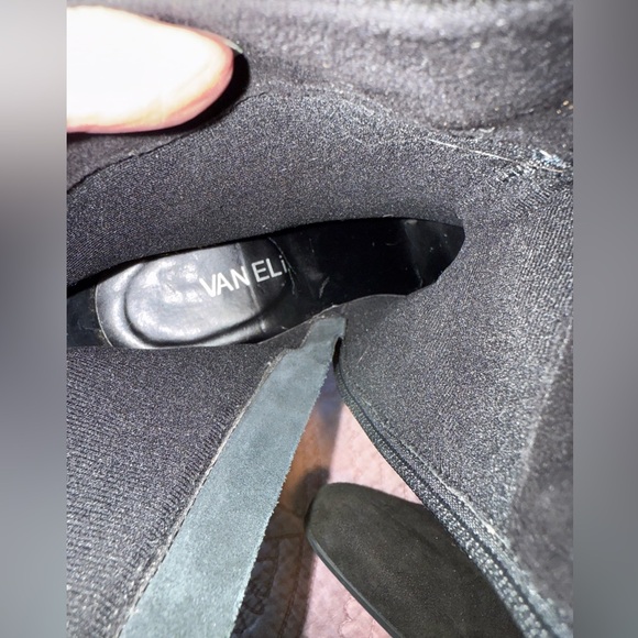 Van Eli Black Suede Heeled Boots - Picture 14 of 15